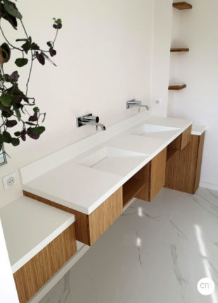 plan vasque et mobilier de salle de bains